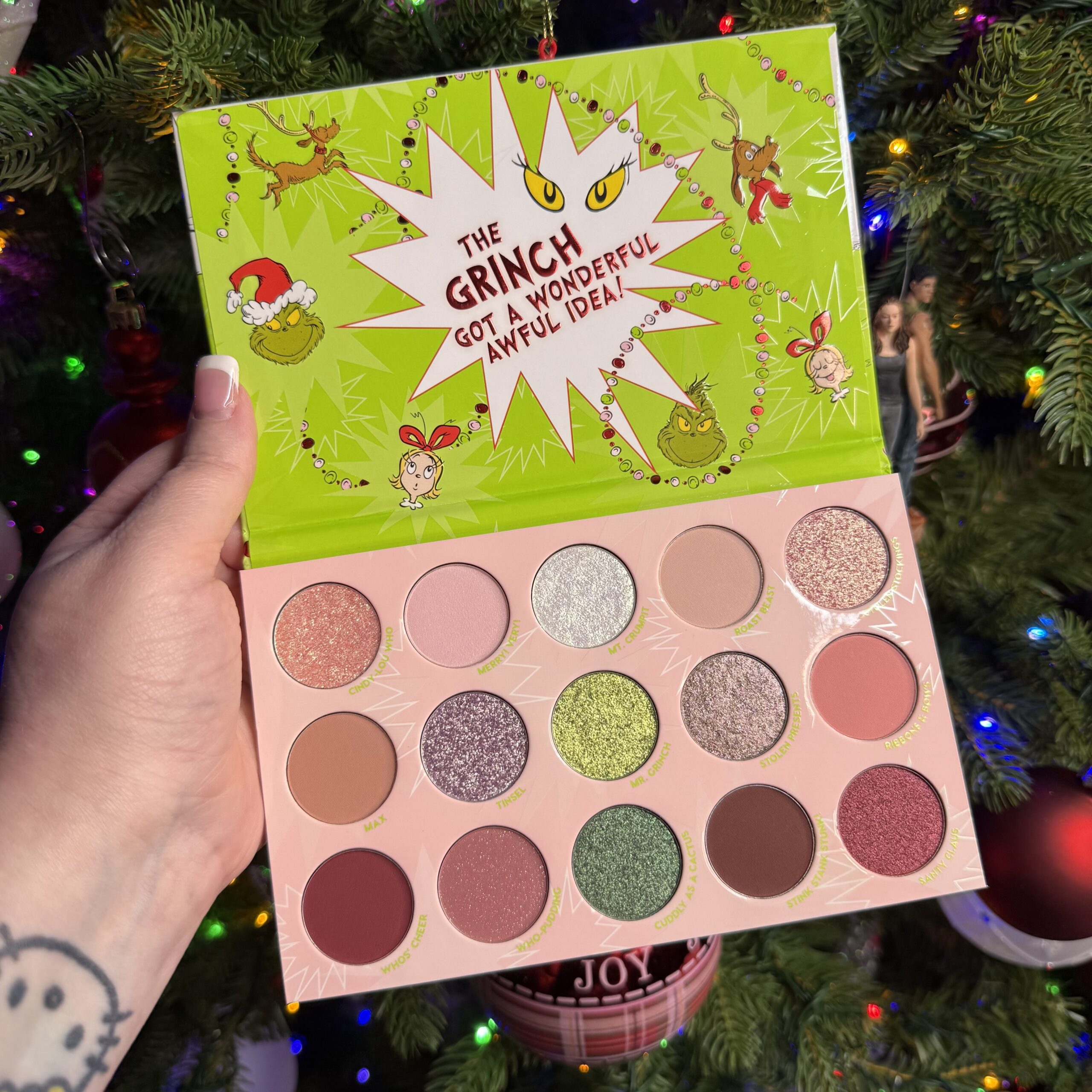 Colourpop x The Grinch Palette