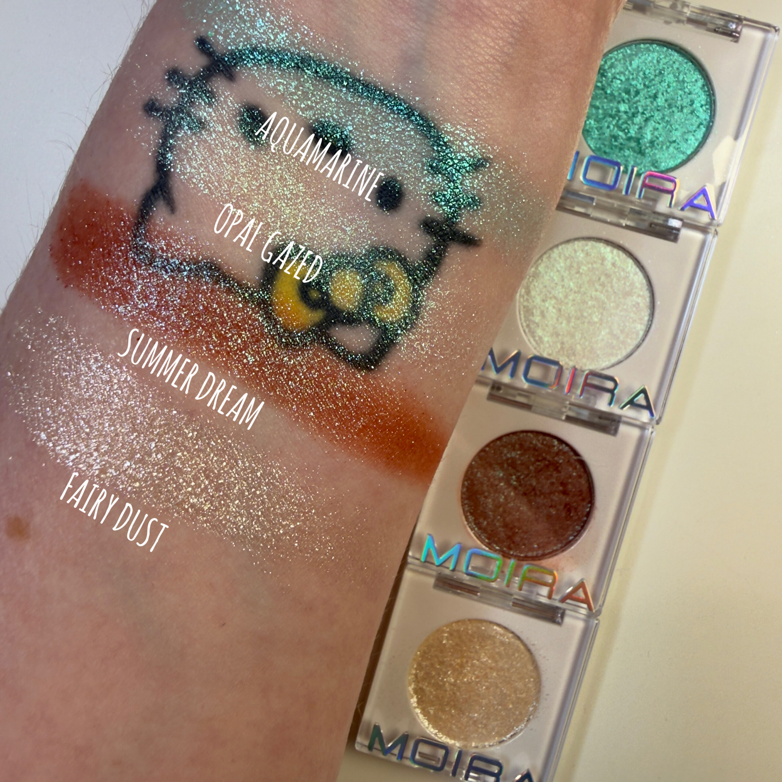 Moira Chroma Light Shadow swatches